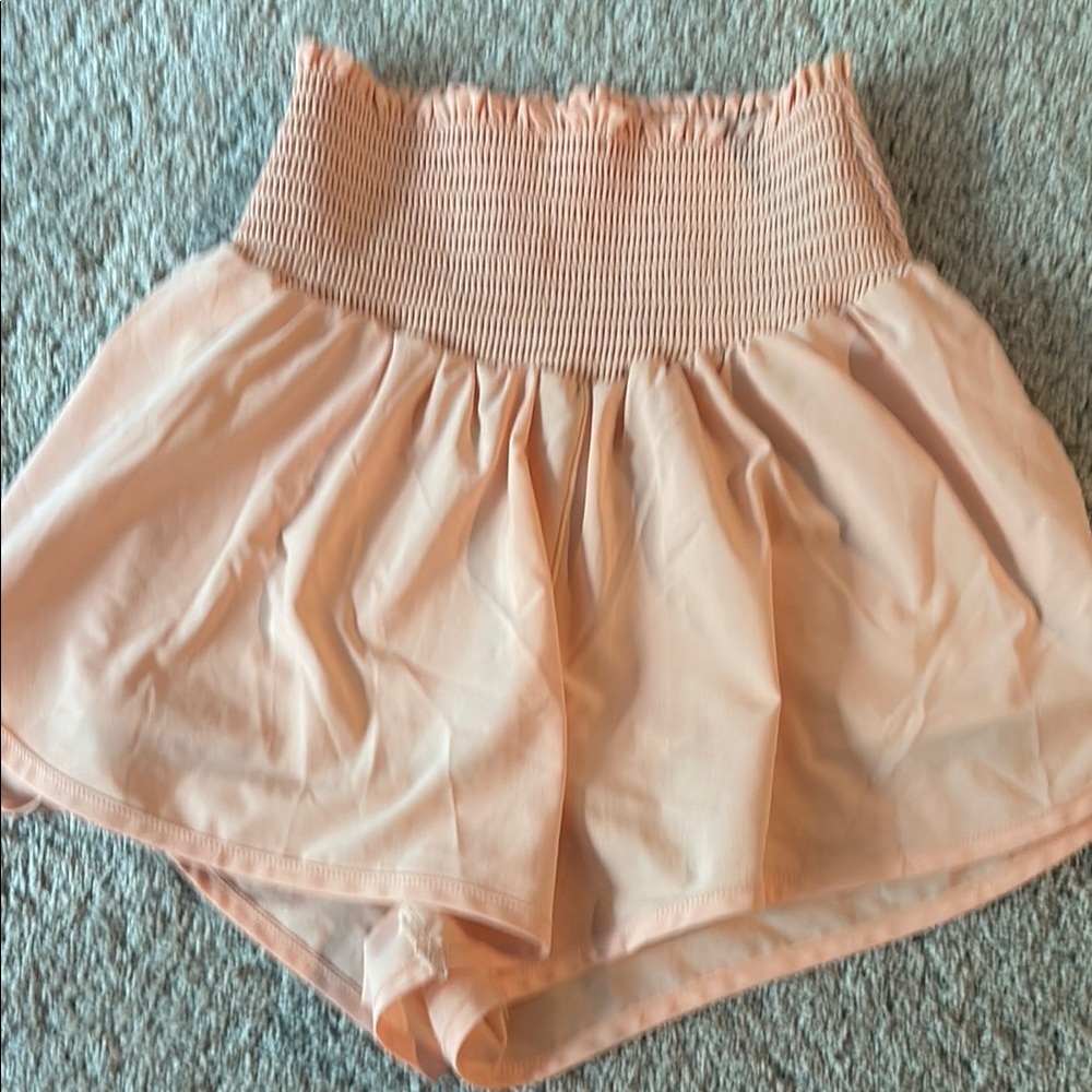 Aerie Pink High Waist Flowy Shorts